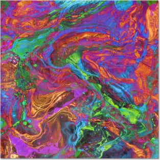 Psychedelic Cosmo Nightmare Glitch Posters and Art